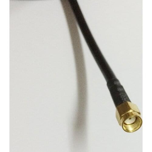 ALLISHOP Free shipping RP-SMA Male to SMA Female Connector RG58 WIFI 50CM External Extension Cable