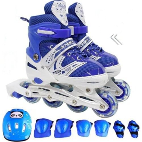 Childrens skates flash roller skates adult roller skates adjustable men and women