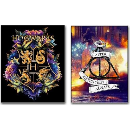 Diy 5D Harry Icon skull Flower Full Diamond Painting cross stitch kits art Cartoon 3D paint by diamonds diamond embroidery decor