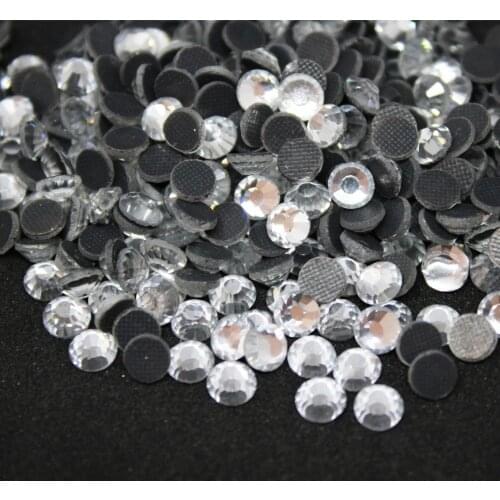 Crystal SS12-SS34 Machine Glass Material DMC Hotfix Rhinestones Flatback Glass For Clothing Decoration