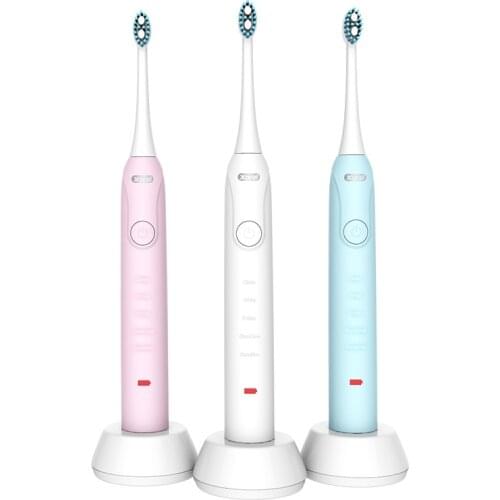 ITASGC-800 Sonic Electric Toothbrushes with 4 Replacement Brush Heads for Adults & Kids - Teeth Whitening Gum Cleaning