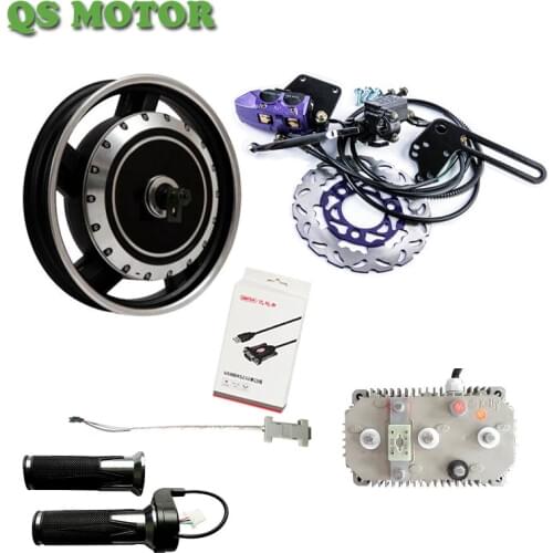 QS273 4000W 72V V3 16inch Electric motorcycle Motor Conversion Kits