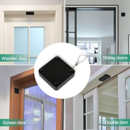 Multifunctional Automatic Door Closer Punch-Free Automatic Sensor Door Closer Easy to Install for Various Doors 800g Pull
