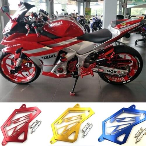 Motorbike CNC Aluminum Front Sprocket Chain Guard Cover Left Side Engine For YAMAHA R25 R3 2015 2016