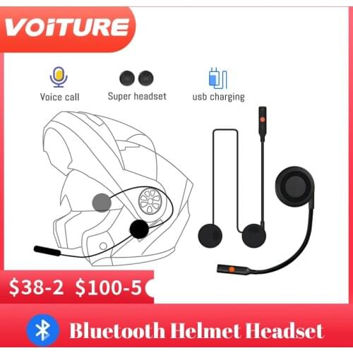 Voiture Motorcycle Accessories Helmet Intercomunicador Intercom Headset Waterproof Microphone Helmet Bluetooth 5.0 Headset