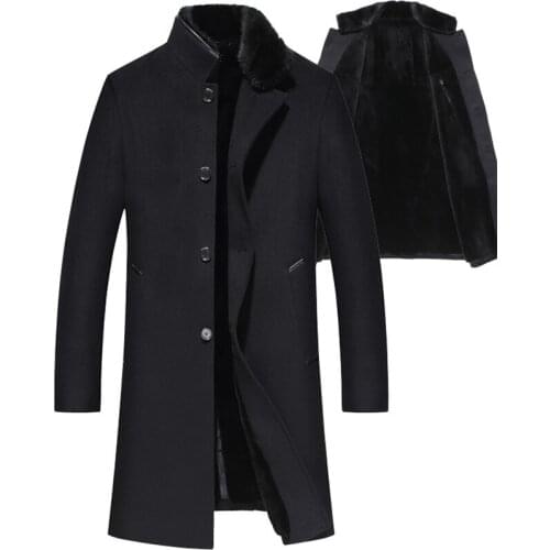 Real Fur Coat Men 100% Wool Jacket Real Mink Fur Coat Winter Coat for Mens Clothes 2020 Real Fur Parka Abrigo Hombre 6621 YY906