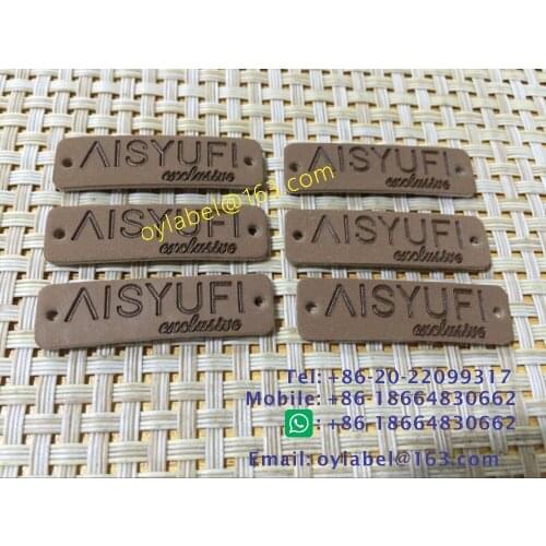 Custom made high quality Jeans leather label / simulation patch /pu patch/main label/leather label