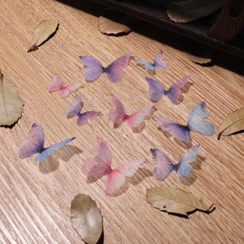 Wholesale 10 Pcs Creative Charms Colorful Butterfly Wing For Earring DIY Jewelry Findings Making
