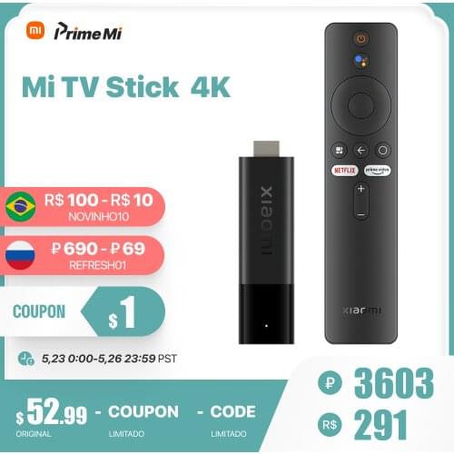 Original Xiaomi Mi TV Stick Android TV 9.0 Smart 1080P Dolby DTS HD Decoding 1GB RAM 8GB ROM Mini TV Dongle Google Assistant