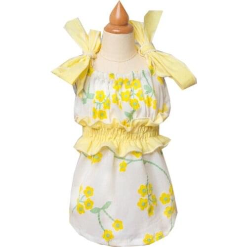 Cat Chihuahua Doggie Puppy Small Dog Dress Skirt Summer Pet Clothing Yorkshire Pomeranian Shih Tzu maltese Poodle Bichon Clothes