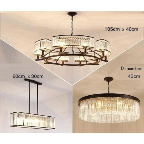 Hang Light Nordic Crystal Pendant Lustre E Pendente Para Sala De Jantar Deco Maison Luminaria Suspension Luminaire Hanging Lamp