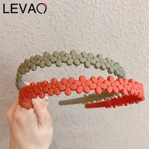 LEVAO Flower Headband Hair Bands Fashion Bezel Turban for Women Hairbands Girls Accessories Head Hoop Hair Jewelry Headdress New