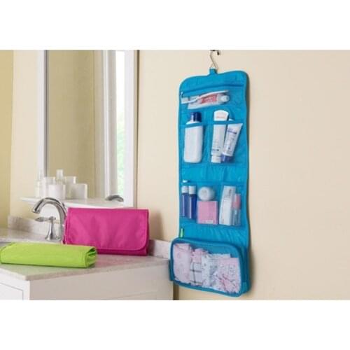 2021 New Portable Organizer Bag Wash Bag Bathroom Accessories Foldable Make Up Portable Traveling Bag Toiletry Bags