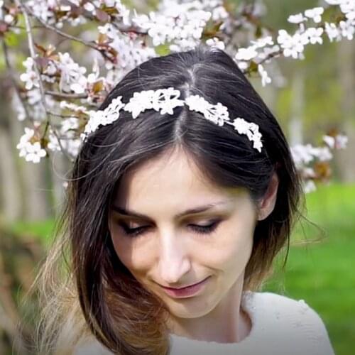 Bridal Wedding Accessories Crystal Hair Vine Tiara Silver Plated Bride Head Jewelry for Women