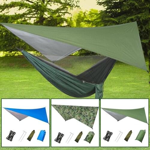 Outdoor Hammock Tent Multi-Function Canopy Waterproof Sunscreen UV Protection Tents Sunshade Beach Camping Supplies Tent