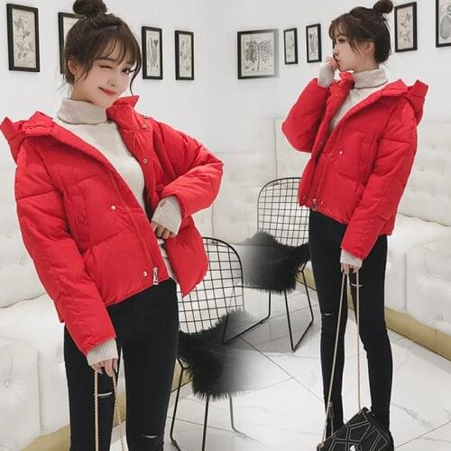 Winter Womens Parkas Plus Size Coats Female Slim Outerwear Plaid Hooded Warm Cotton Women Large Size Basic Tops