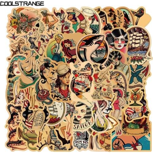 10/30/50Pcs Rock Graffiti Mans Ruzn Girl Stickers For Motorcycle Scooter Bike Toy Laptop Guitar Mobile Suitcase Travel Helmet