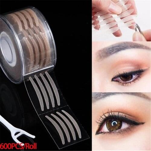 600pcs Invisible Reel Double Eyelid Tape Mesh Natural Breathable Beautiful Eye