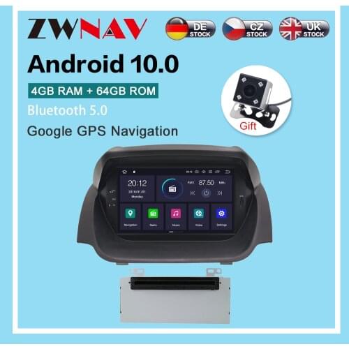 Android 10.0 CD DVD Player For Ford Fiesta 2013-2016 Touchscreen Multimedia GPS Navigation Mirror Link PX6 4+64G Headunit WIFI