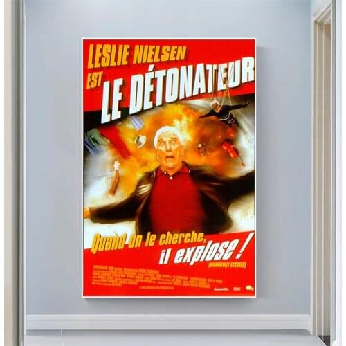 CP1004 Wrongfully Accused (2) Classic Hot Movie Print Silk Fabric Poster Indoor Wall Art Decor Gift