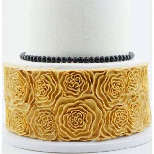 Flower Rosette Silicone Mold Fondant Cake Decor Tools Silicone Molds Sugarcrafts Chocolate Baking Tools For Cakes Gumpaste Form