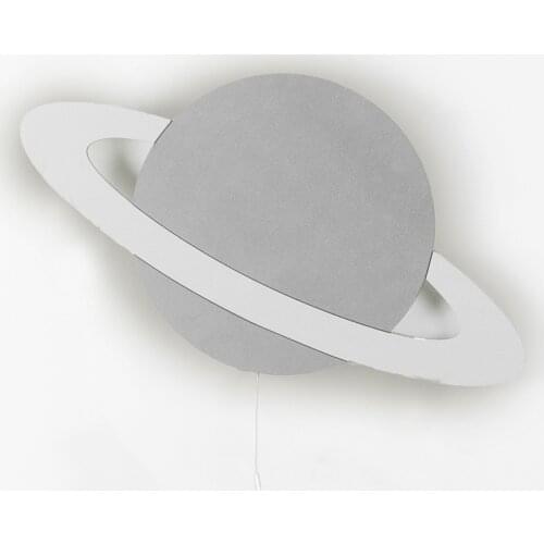 Planet Saturn Wooden Design Lighting Decorative Modern Bedroom Wall Lamps Led Light Night Light 2021 Model 008