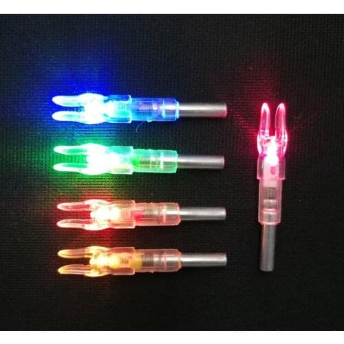 3pcs/6pcs Automatically Lighted Bow String Activated LED Lighted Nock Tails For ID6.2mm Arrow Shaft Hunting Accessories