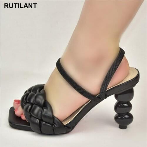 New Arrival Shoes for Wedding Women Ladies Dress Shoes Plus Size 43 High Heel Sandals Open Toe Shoes Party Pumps High Heels