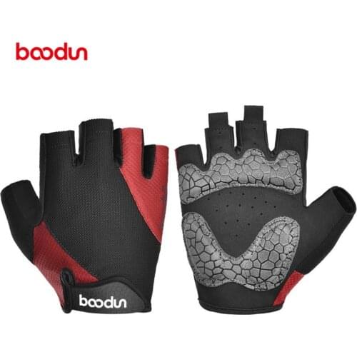 BOODUN Summer Men Women Cycling Gloves Half Finger Gym MTB Hand Gloves GEL Breathable Pad Road Mountain Bike Bicycle Glove
