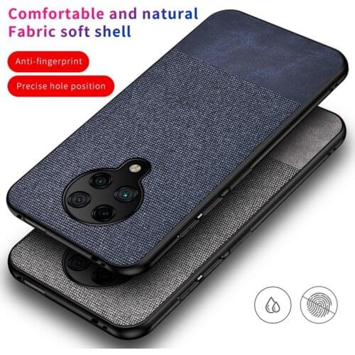 Luxury Cloth Texture case For Xiaomi POCO F2 Pro case f2 Pro Soft TPU Phone case For Xiaomi pocophone f2 cover fundas Redmi K30