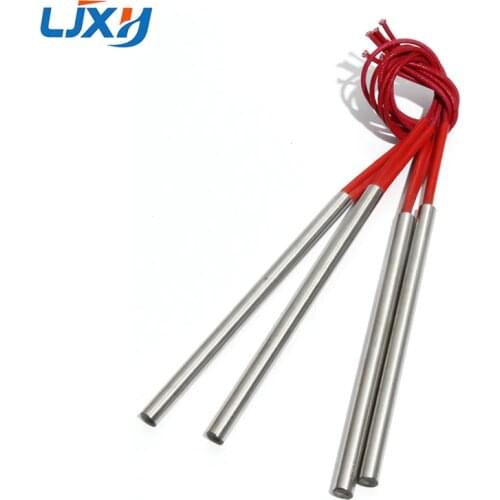 LJXH 2PCS 8mm 180~300mm Tubular Cartridge Heaters 110/220/380V SUS Electric Heating Pipe 360/400/450/500/600W Resistance Element