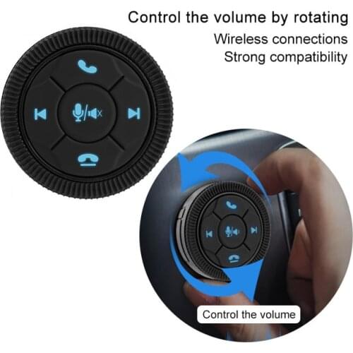 Eunavi Universal Car Steering Wheel Controller 7Key Wireless Steering Wheel car Radio Remote Control Buttons