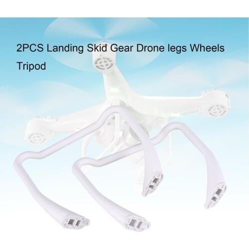 2PCS Landing Skids Gear Drone Legs Wheels Tripod for SJ S20/S30 RC FPV Quadcopter Aircraft Drone UAV Spare Part RC Accessories