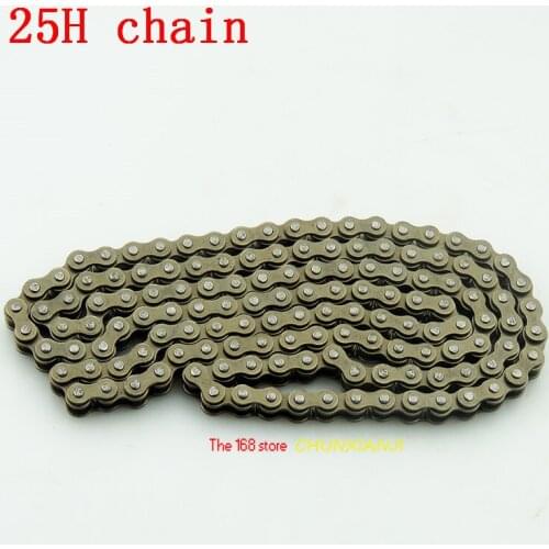 25H chain with Spare Master Link 47cc 49cc 2 Stroke Engine ATV Quad Go Kart Dirt Pocket Mini Motor Bike Motorcycle section 144