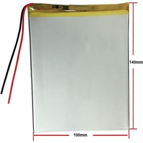 33100140 35100140 6000MAH 3.7V bateria Li-ion para tablet pc 9.7 polegada 10.1 polegada speaker [3.5*100*145] Battery Batteries