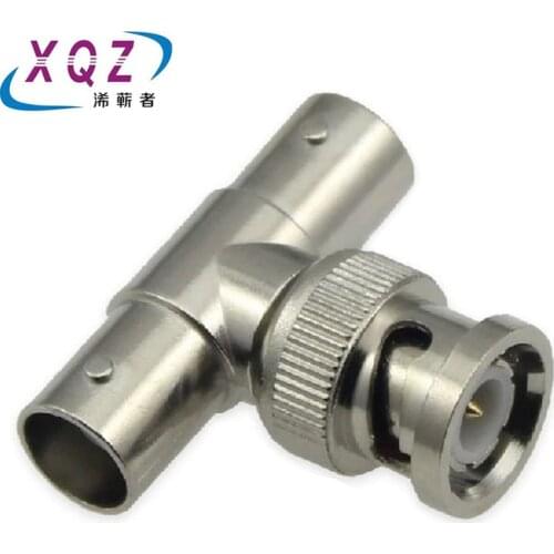 5 pcs RF Coaxial 50 Ohm T Type BNC Female/Male to Dual Female Adapter 3 Way RF Coaxial Connector Splitte