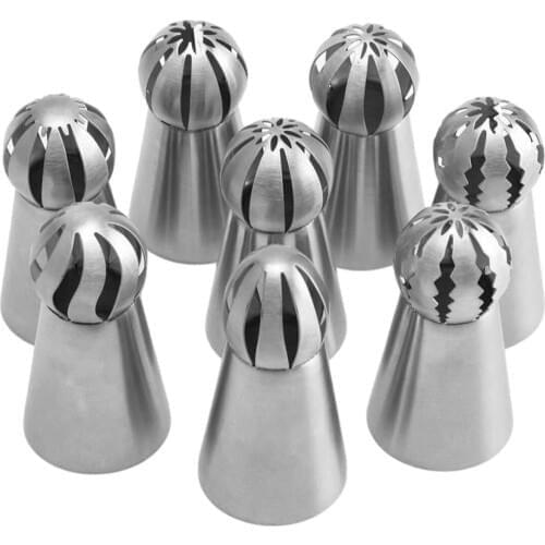 8pcs Cake Tips Set Icing Piping Pastry Nozzles Cupcake Decorating Tool Cake Decorating Cake Tools Pastry Flower Cake Nozzles