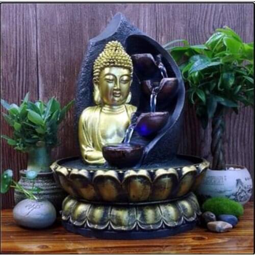 Square/Round Diamond 5D DIY Diamond Painting "Religious Buddha" 3D Diamond Embroidered Auspicious Painting Cross Stitch for Hoal