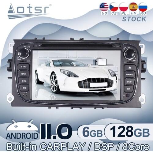 Android 11 For Ford Focus S-MAX Mondeo C-MAX Galaxy Car Radio GPS Navigation Multimedia Video Player Stereo Audio Head Unit