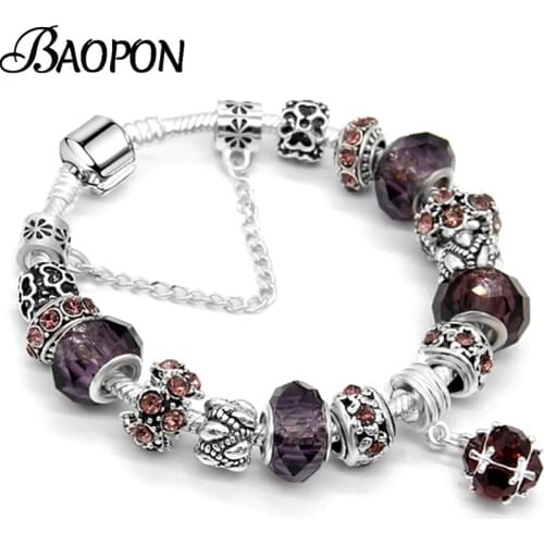 BAOPON Silver Bracelets