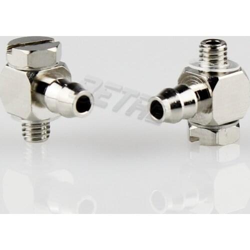 Free shipping M5,M3 - 1.5mm/2.5mm/3.5mm/ Elbow Pneumatic Pipe Air Hose Quick Fitting Mini Connector Iron M-5ALU-4/M-3ALU-4