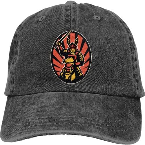 Samurai Warrior Riding Horse Katana Baseball Cap cowboy hat Peaked cap Cowboy Bebop Hats Men and women hats