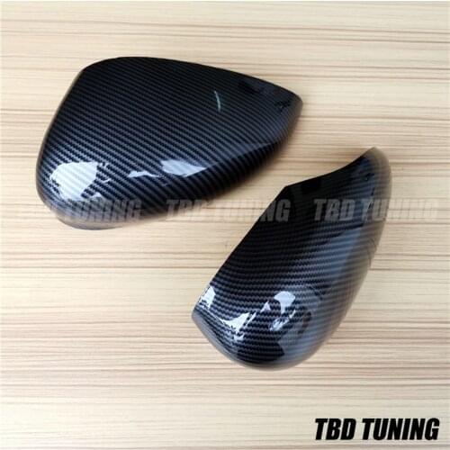 Fiesta Carbon Look Mirror Cover For Ford Fiesta MK6 ST 2008 -2010 2011 2012 2013 2014 2015 2016 2017 Rear ViewMirror Accessories