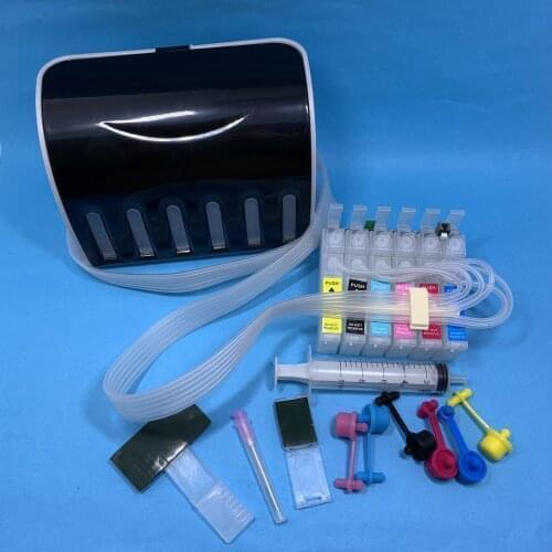 CISS ink cartridge T0801 - T0806 with chip for Epaon R265 R285 R360 RX560 RX585 RX685 RX560 R265 R285 R360 printer