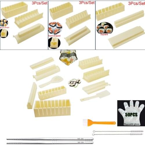 DIY Sushi Maker Rice Mold Kitchen Sushi Making Tool Set Pack of 11,sushi mold,cooking tools,Set for sushi roll With Seaweed