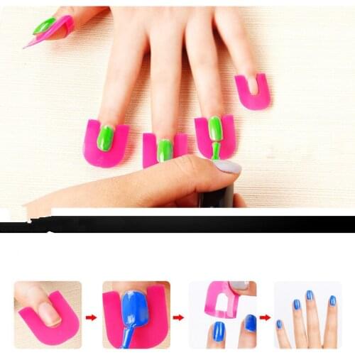 Nail Gel Anti-overflow Clip Nail Finger Trip Protector Manicure Nail Gel Model Clip For Nails Polish Overflow Preventing Tools