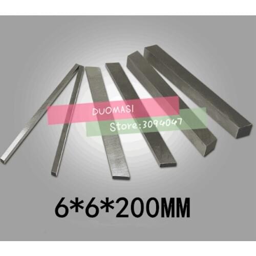 HRC60 6*6*200mm High-speed steel Sharp steel STEEL BILLETS blade Flat HSS Turning tool DIY knife material, Lathe tool