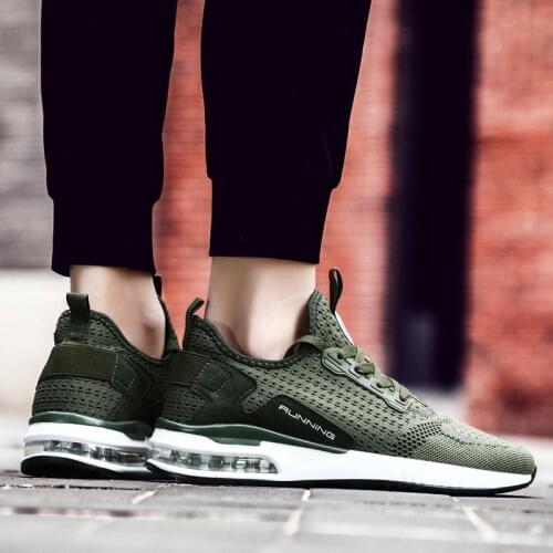 Big Number Summer Breathable Sports Sneakers Men Shoes Running Shoes Women Sport Shoes Men Brands Green Tennis Male Basket B-594