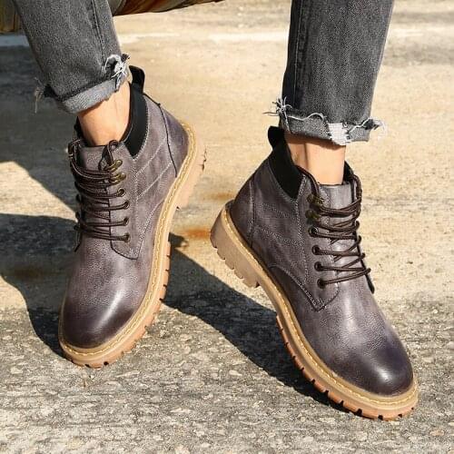 Men Leisure Shoes Zapatillas Casual Hombre Boots Men Mens Leather Shoes For Breathable Mens Causal Spring Sneakers Fashion
