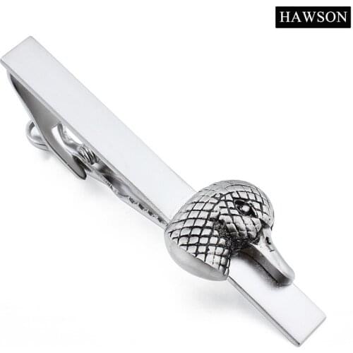 Mens Tie Clip Novelty Brushed Bird Head Clasp Tack Pin Jewelry